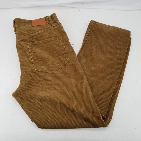 Tory Burch Womens Jeans  Brown Corduroy Button Fly Straight Fit  Pants 30 x 28 - Picture 12 of 12